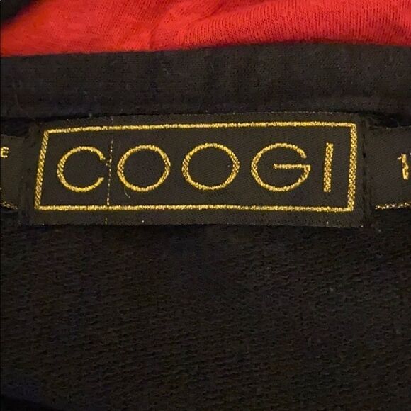 COOGI Black zippered hoodie sweatshirt/ sweater L - Picture 7 of 13